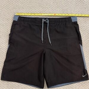 Nike Black and Gray Sports Shorts